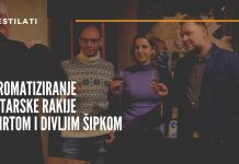 Rakija s mirtom i divljim šipkom