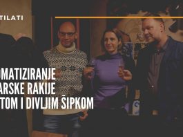 Rakija s mirtom i divljim šipkom