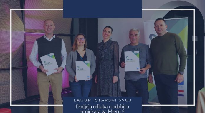 LAGUR ISTARSKI ŠVOJ: Dodjela Odluka o odabiru projekata za Mjeru 5. i predstavljanje rezultata provedbe Lokalne razvojne strategije u ribarstvu