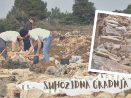 Na Kamenjaku obnovljen stari suhozid