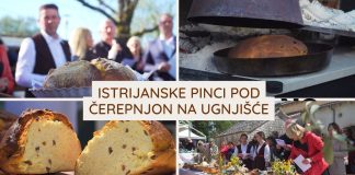Istrijanske pinci pod čerepnjon na ugnjišće