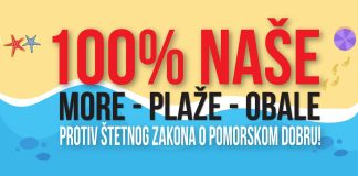 Zelena Istra poziva građane da se uključe u akciju 100% naše – more, plaže, obale! u subotu 28.01.2023. na Trgu Portarata u Puli