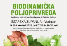 VODNJAN: Besplatni tečaj Biodinamička poljoprivreda prema dr. Rudolfu Steineru