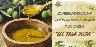 Ulika 2026: Zaprimanje uzoraka maslinova ulja za ovogodišnju manifestaciju
