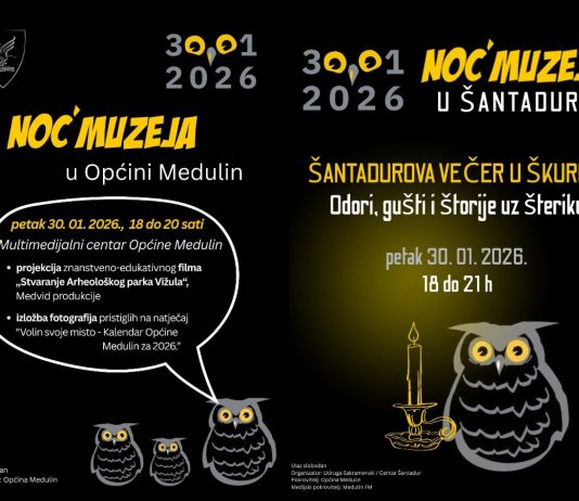 Noć muzeja u Medulinu donosi film o Vižuli i putovanje u prošlost